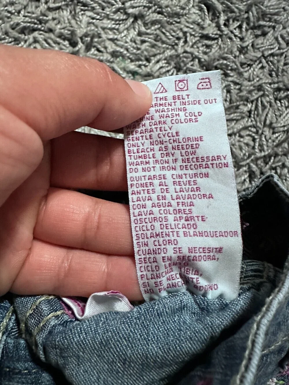 2000s Vintage Kids Disney Princess Embroidered Jeans Size 5